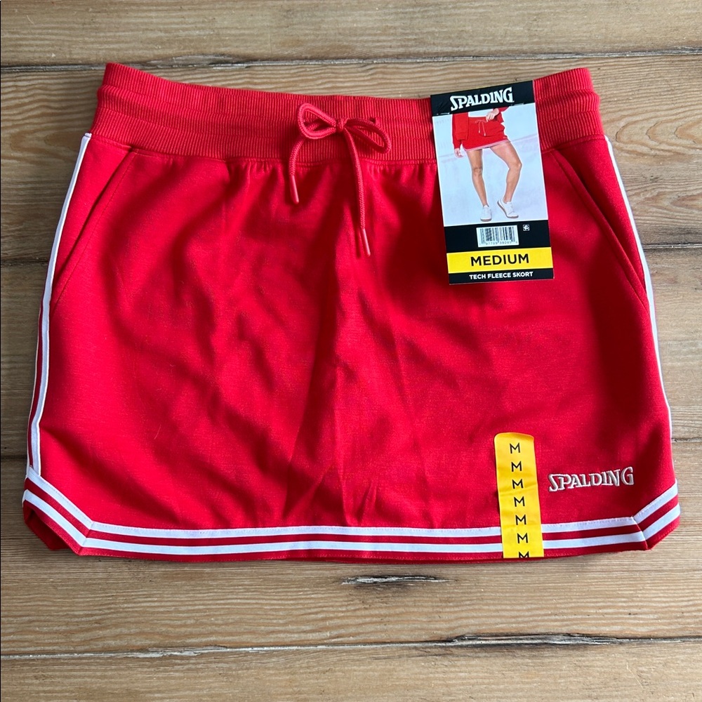 Spalding Red Athletic Skirt | Women’s Size M | NWT!